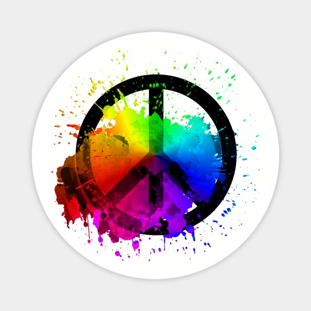 Peace of a Rainbow - Rainbow Magnet by Leroy Binks